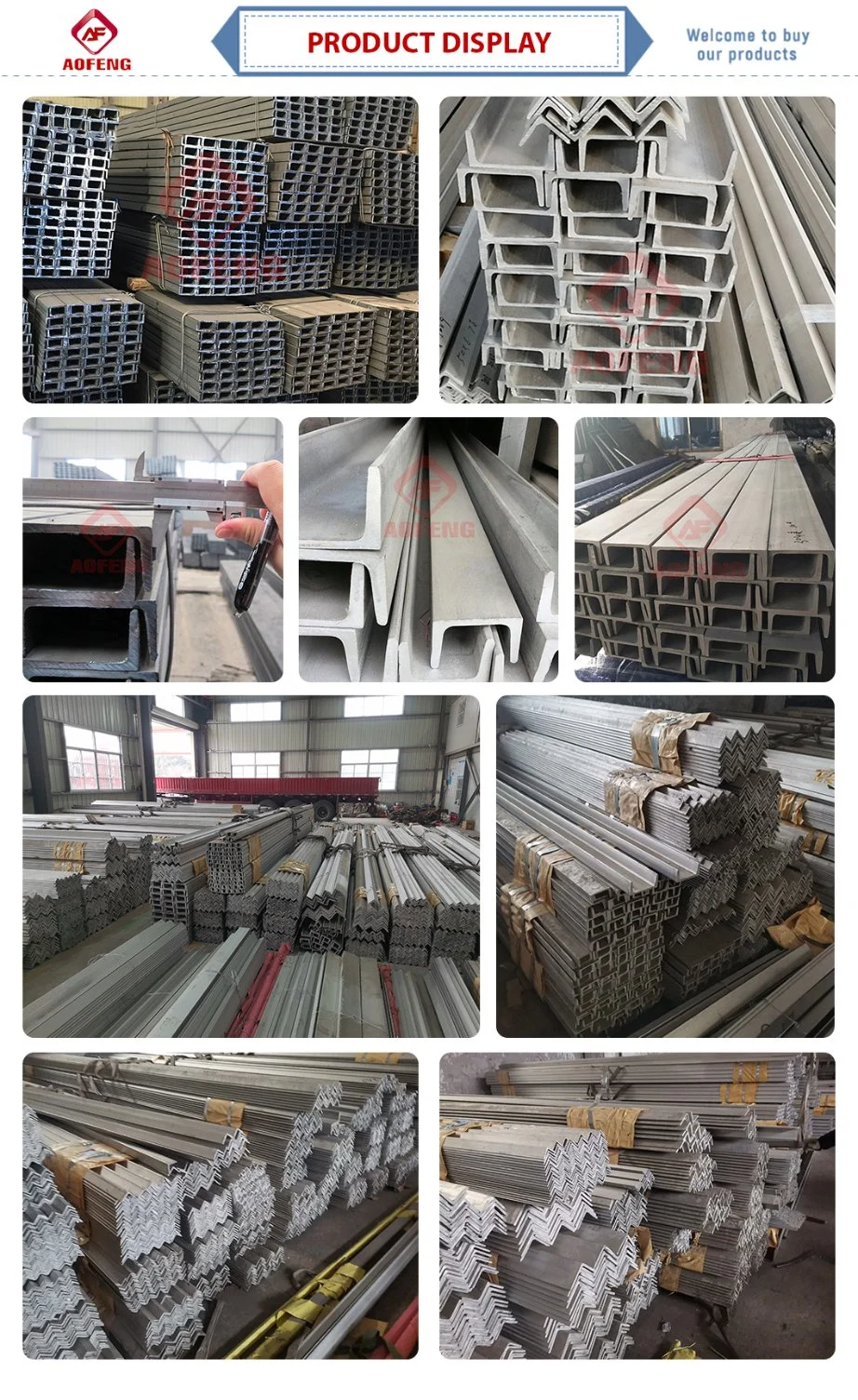 High Quality 301 304 304L 316 316L Stainless Channel Steel for Construction